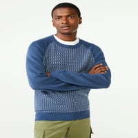 Besplatan sklop muški džemper sa teksturom od kašmira na dodir